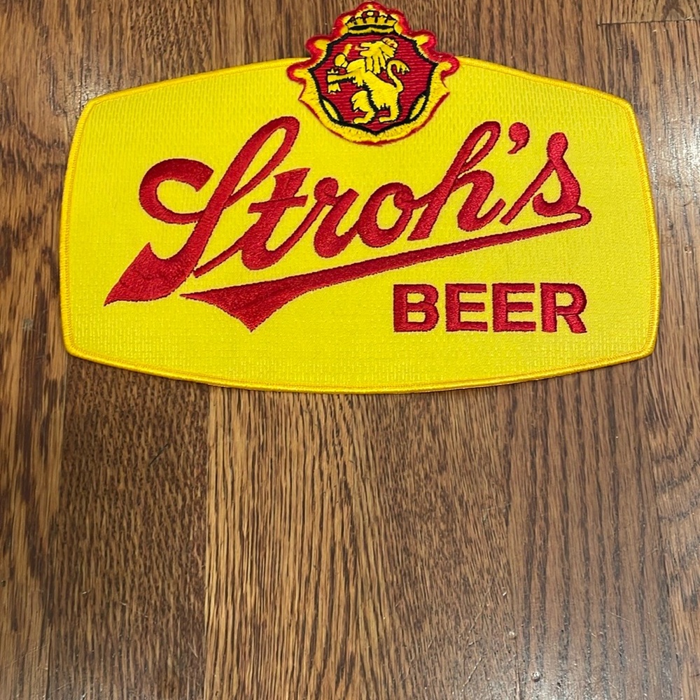 Stroh's Beer Large Iron-On Patch (several available)
